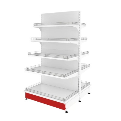 Островной стеллаж Купец 1250x500x2600 мм (5 полок, двухсторонний)