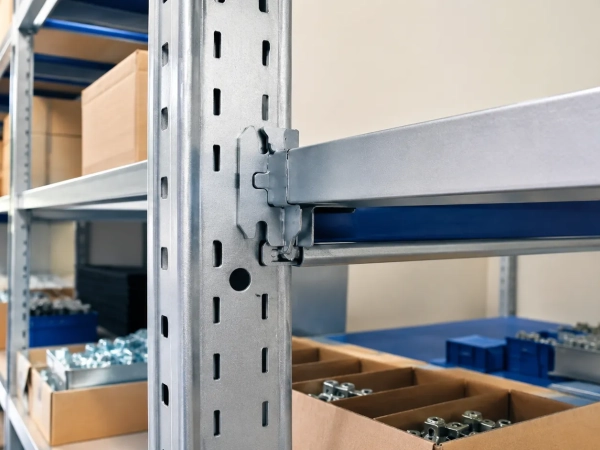 Комплектующие для стеллажей: как выбрать полки, балки, стойки и ограничители